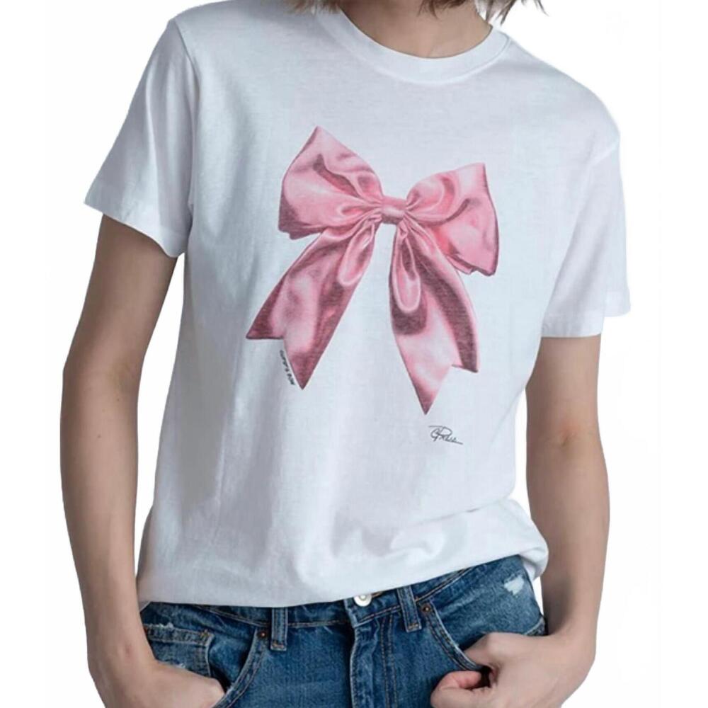 NEW CPRESS STUDIO cupid's bow mushie tee in worn white